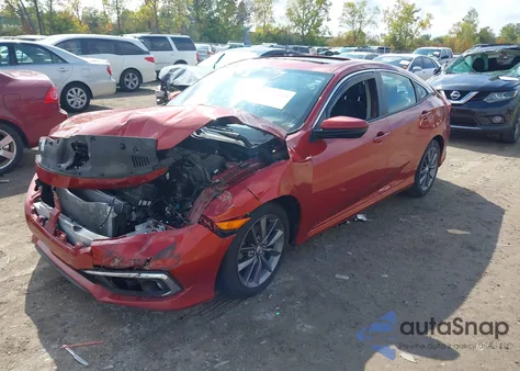 2020 Honda Civic Ex z USA, uszkodzony, nr VIN 19XFC1F38LE020632